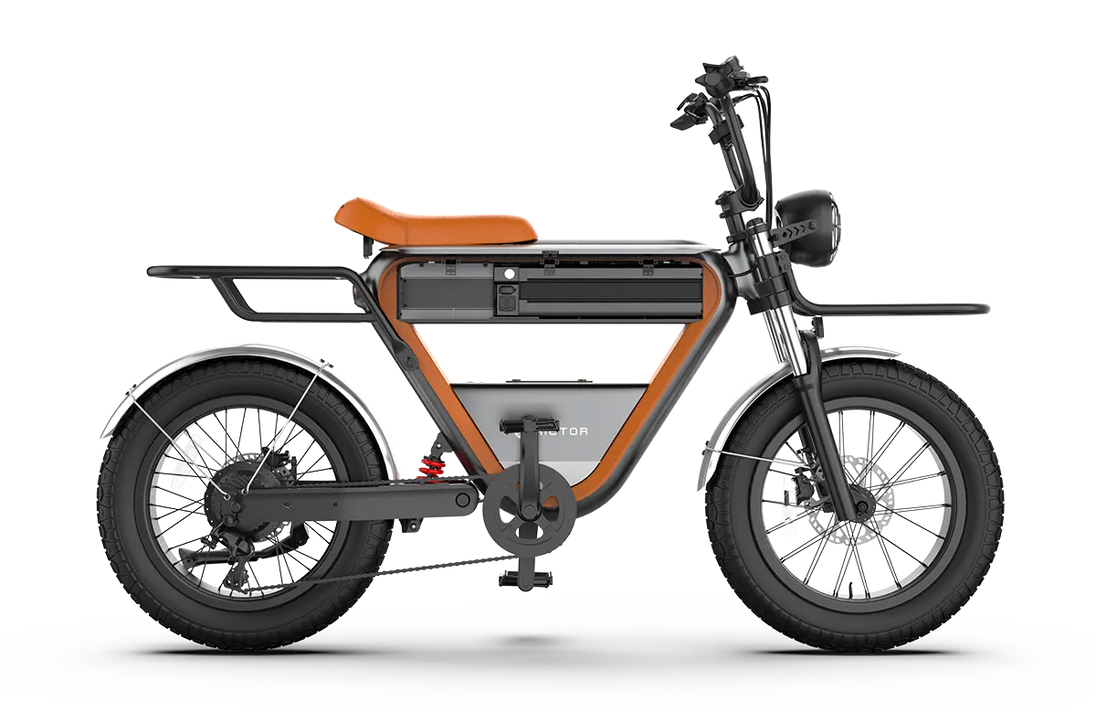 Rictor K1 electric bike with wide tires and comfortable cushions