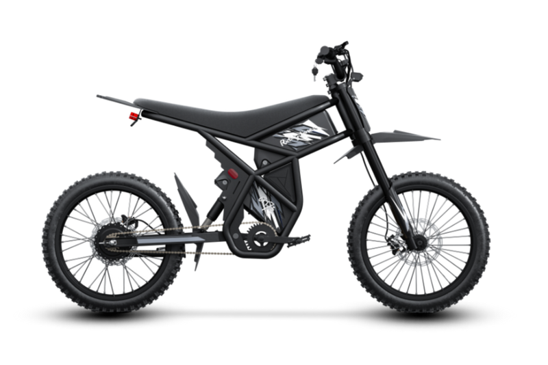 Black GT73 Pro electric motorbike with off-road tires and sleek frame design