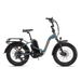 Right side view of a RadExpand 5 Plus electric folding bike in slate blue