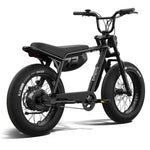 Rear view of the SUPER73-Z Miami SE Legacy Series ebike in blackout @color_blackout