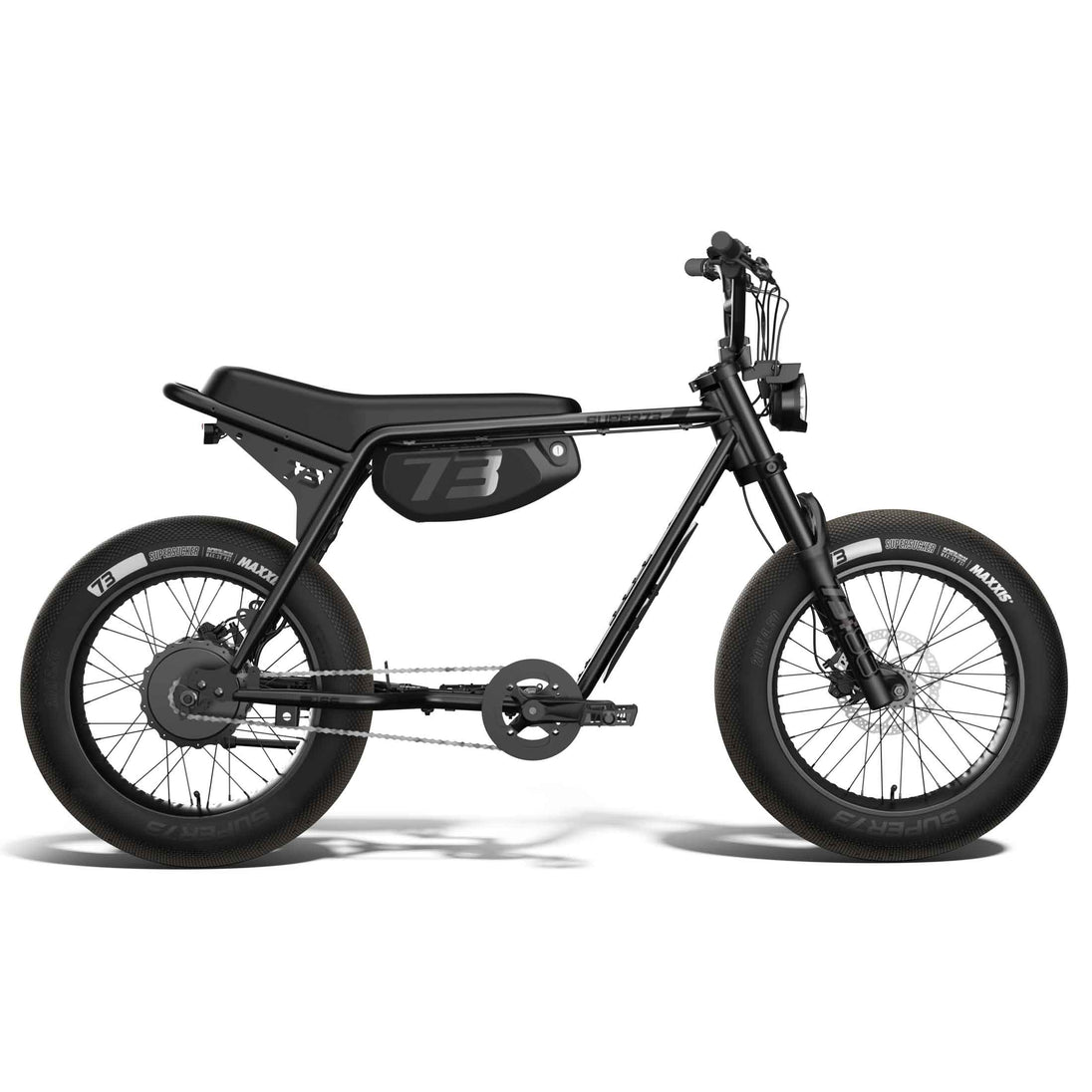 Side view of the SUPER73-ZX SE Legacy Series ebike in blackout @color_blackout