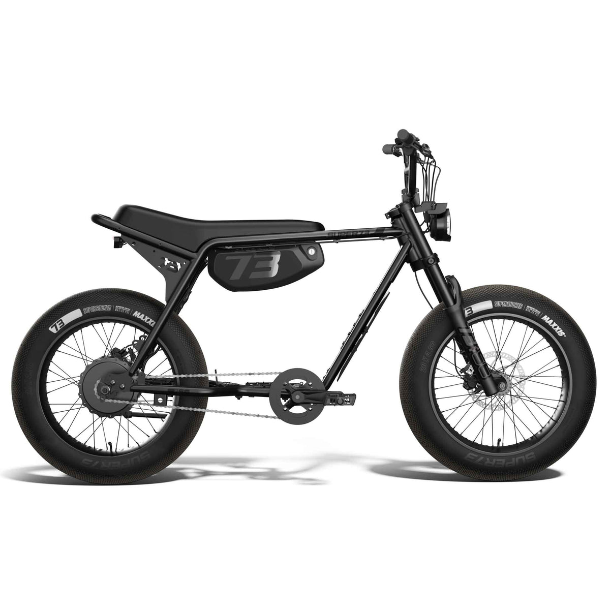 Side view of the SUPER73-ZX SE Legacy Series ebike in blackout @color_blackout