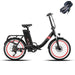 Onesport OT16-2 black and red e-bike
