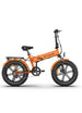 a dark orange engwe ep-2 pro fat tire e-bike