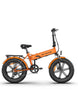a dark orange engwe ep-2 pro fat tire e-bike