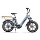 Grey dual battery kingbull cargo electric bike