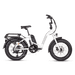 Side view of a white RadExpand 5 electric folding bike