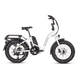 Side view of a white RadExpand 5 electric folding bike