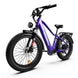 Kingbull Discover electric bike in blue, right side angle view displaying tire and rim details