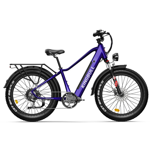 Kingbull Discover electric bike in Blue color, side view highlighting frame design and components