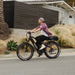 Man riding Kingbull Discover electric bike demonstrating comfortable riding position and performance