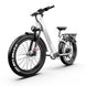 Detail shot of Kingbull Discover ST 2.0 white bike focusing on handlebar and display components