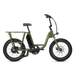 Right side of a green RadRunner cargo utility ebike on a white background.