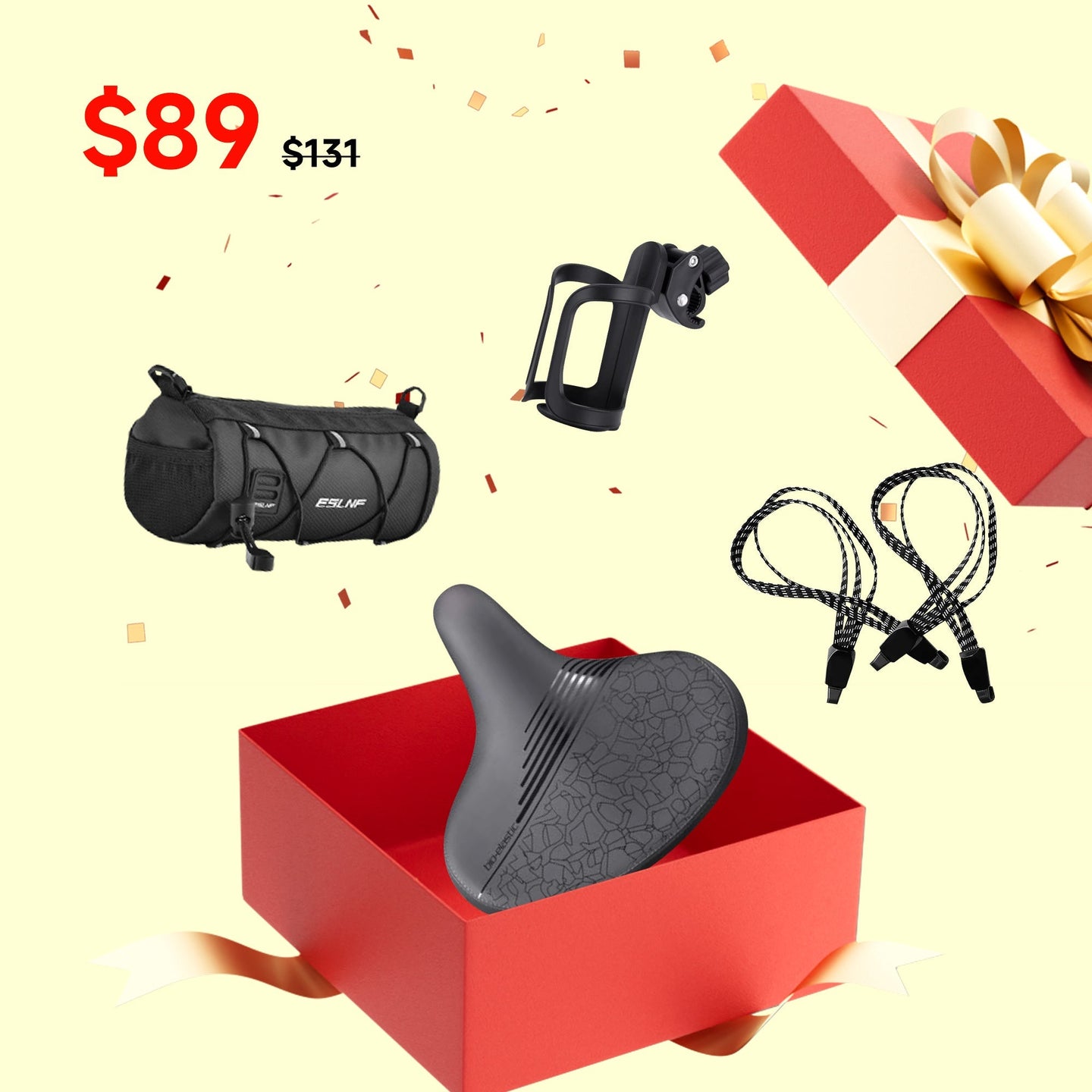 Bike Comfort Ride Pack - Riding 5 Electric Bike