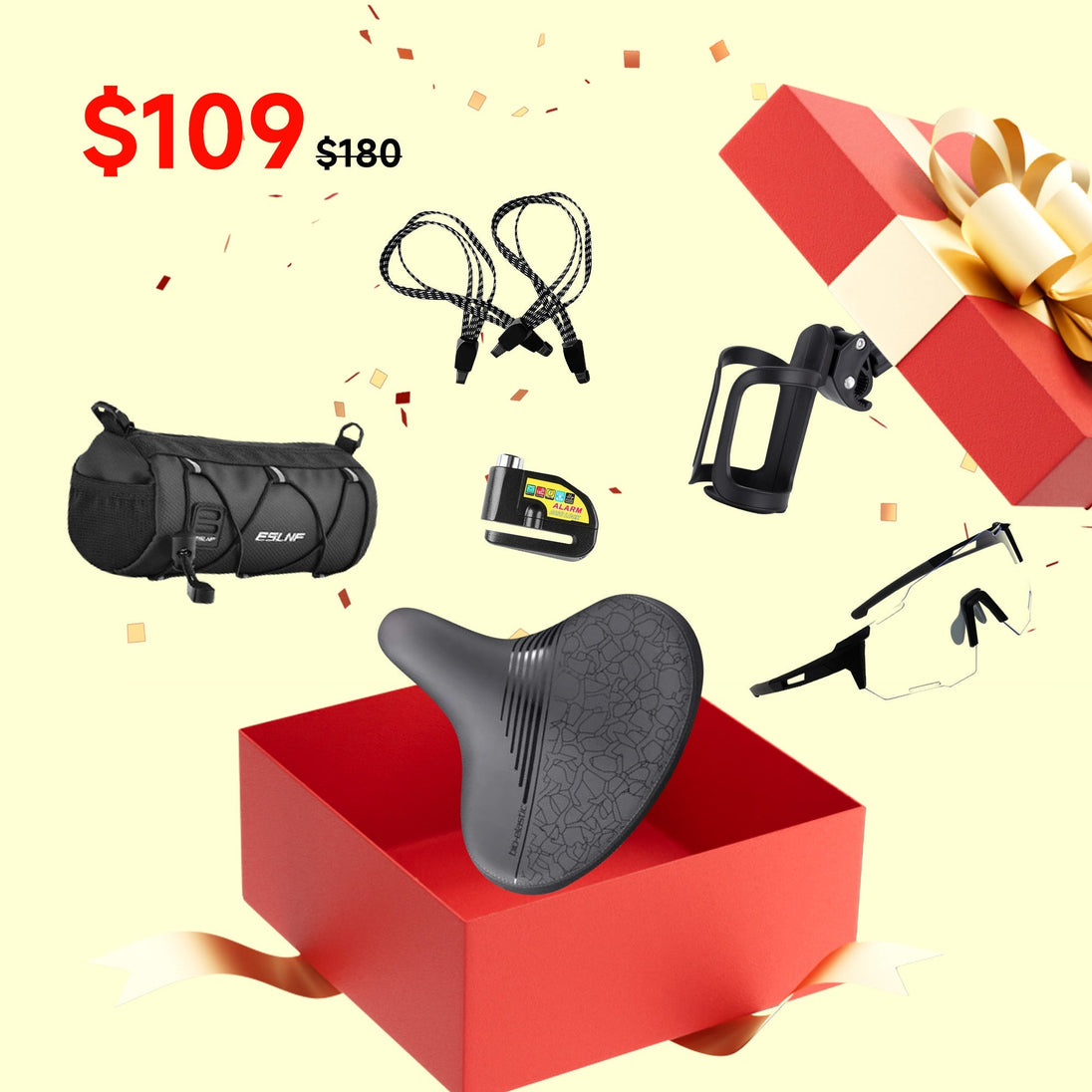 Bike Comfort & Safety Pack - Riding 5 Electric Bike