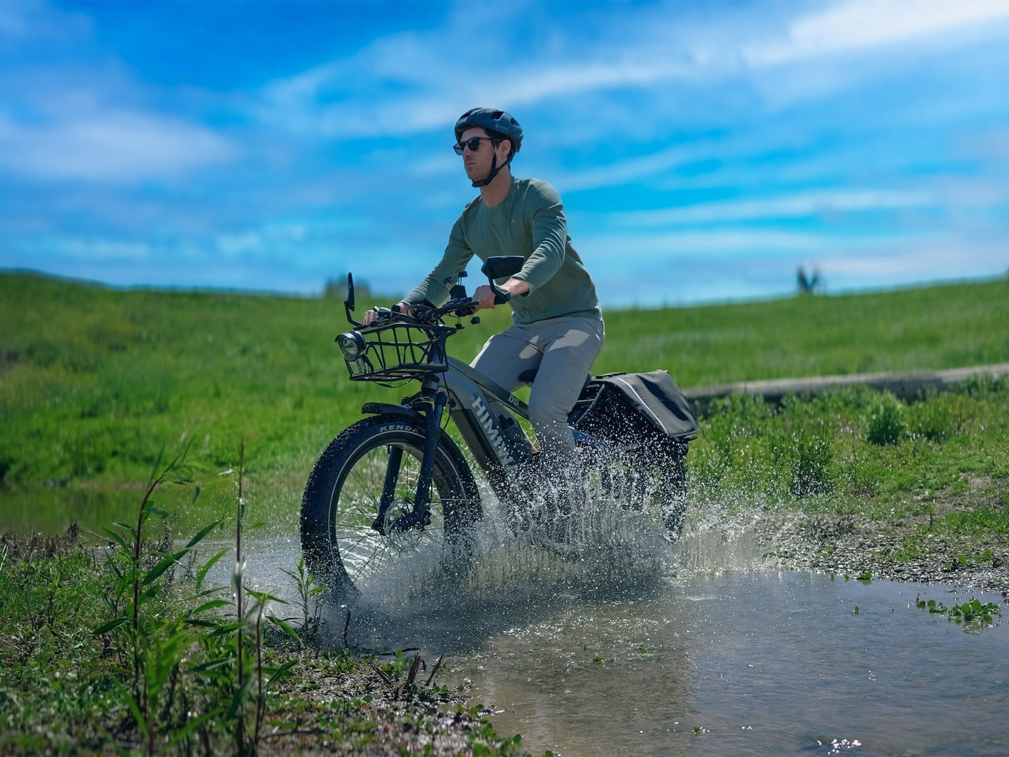 D5(Zebra) / Premium All - terrain Electric Fat Bike - Riding 5 Electric Bike