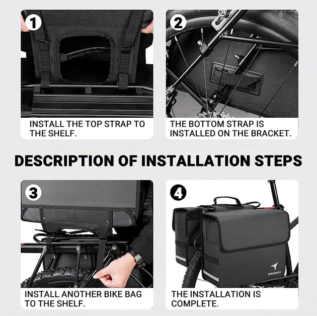 Dual - side Panniers - Riding 5 Electric Bike