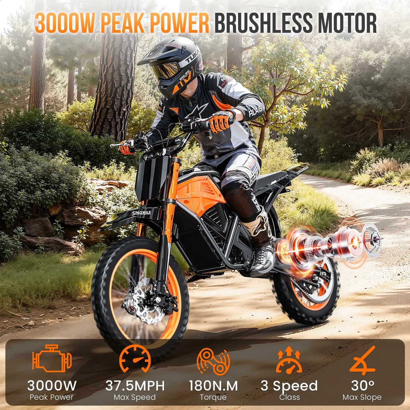 Eilleo SpaceWalk X01 Electric Dirt Bike - Riding 5 Electric Bike