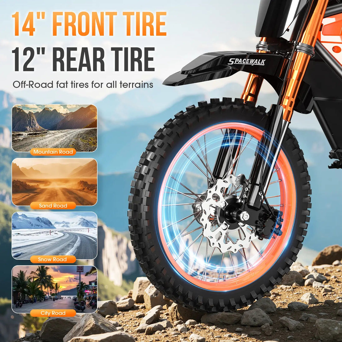 Eilleo SpaceWalk X01 Electric Dirt Bike - Riding 5 Electric Bike