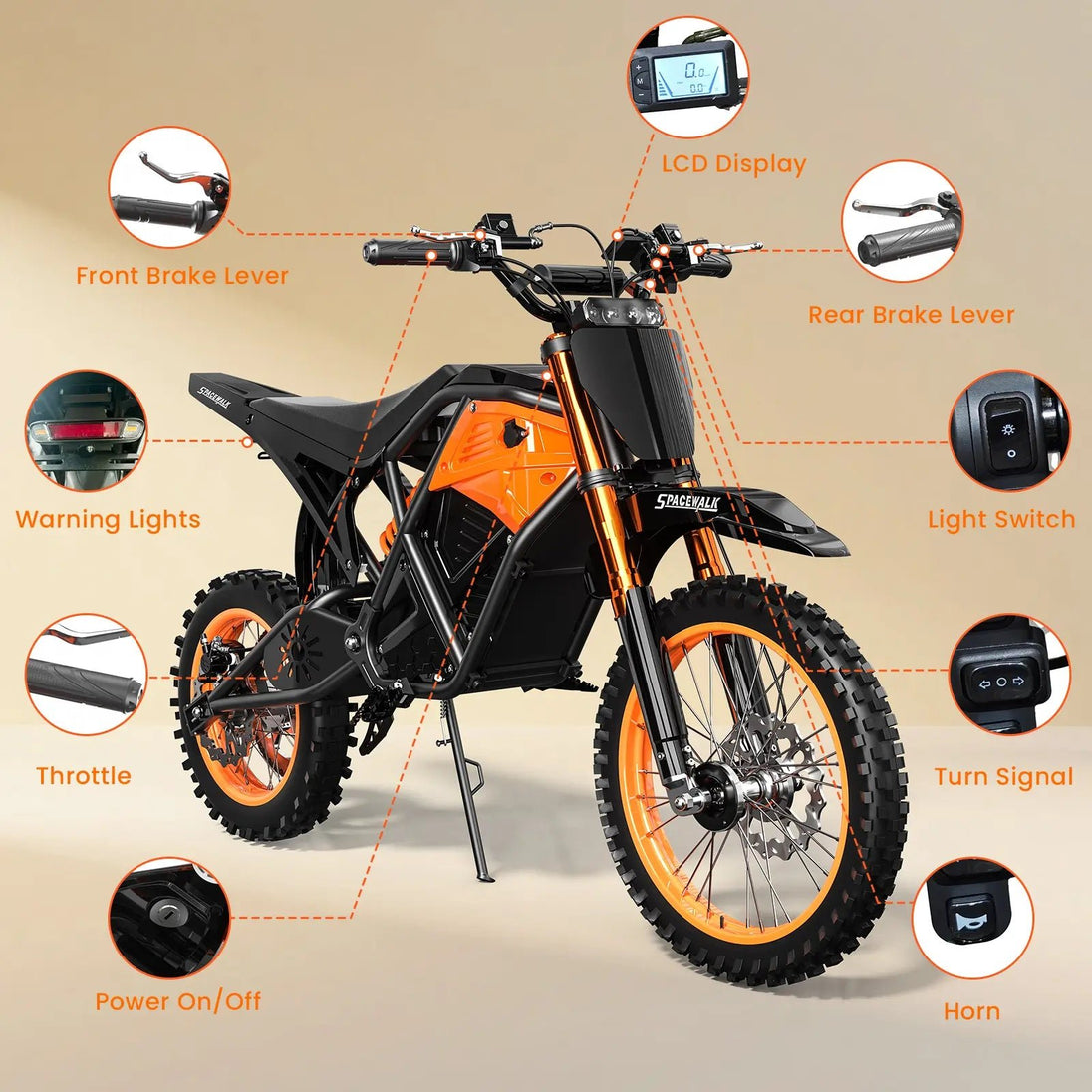Eilleo SpaceWalk X01 Electric Dirt Bike - Riding 5 Electric Bike