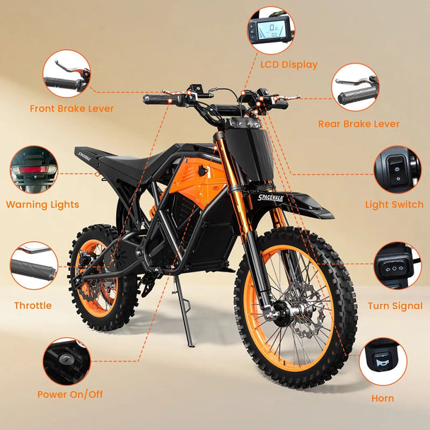 Eilleo SpaceWalk X01 Electric Dirt Bike - Riding 5 Electric Bike