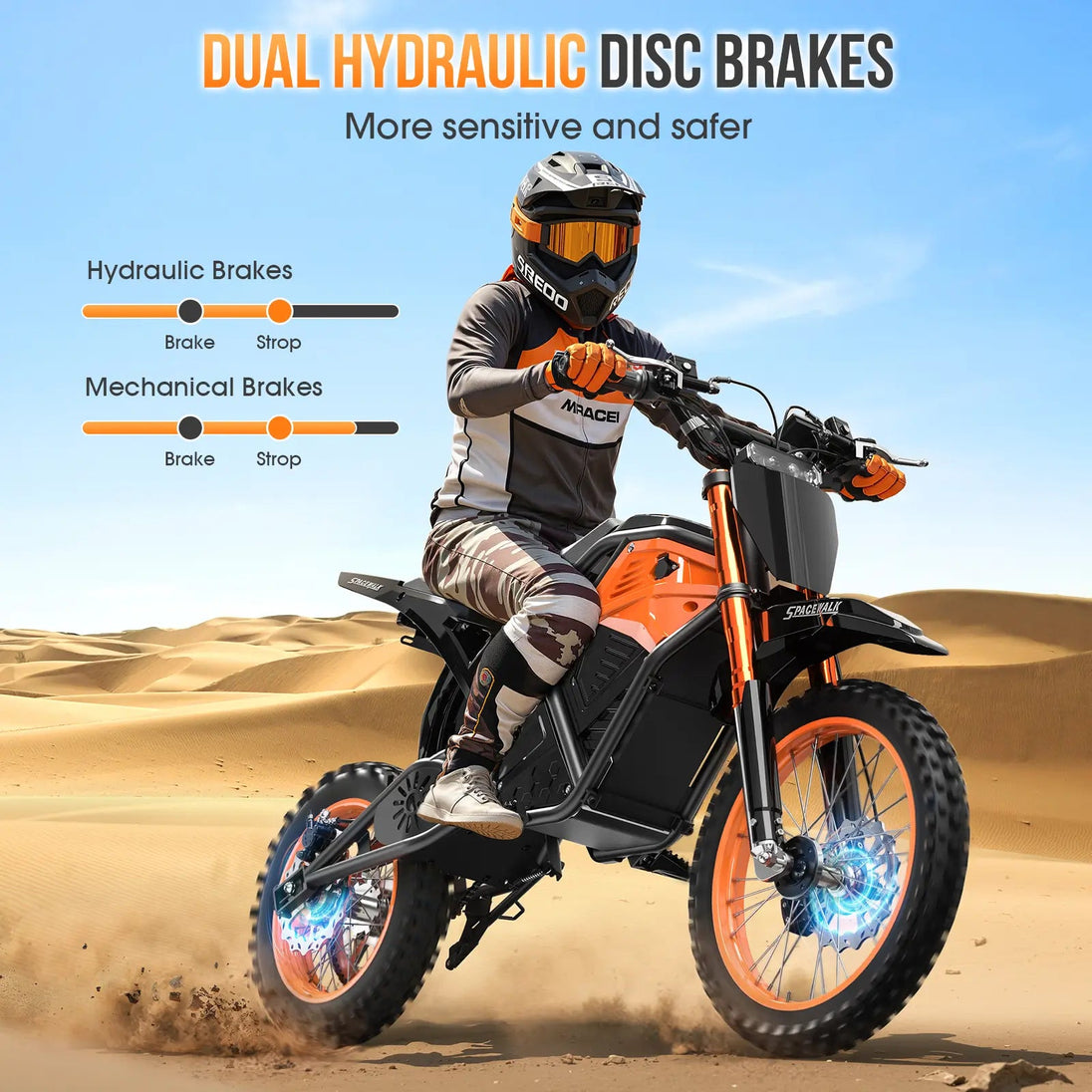 Eilleo SpaceWalk X01 Electric Dirt Bike - Riding 5 Electric Bike
