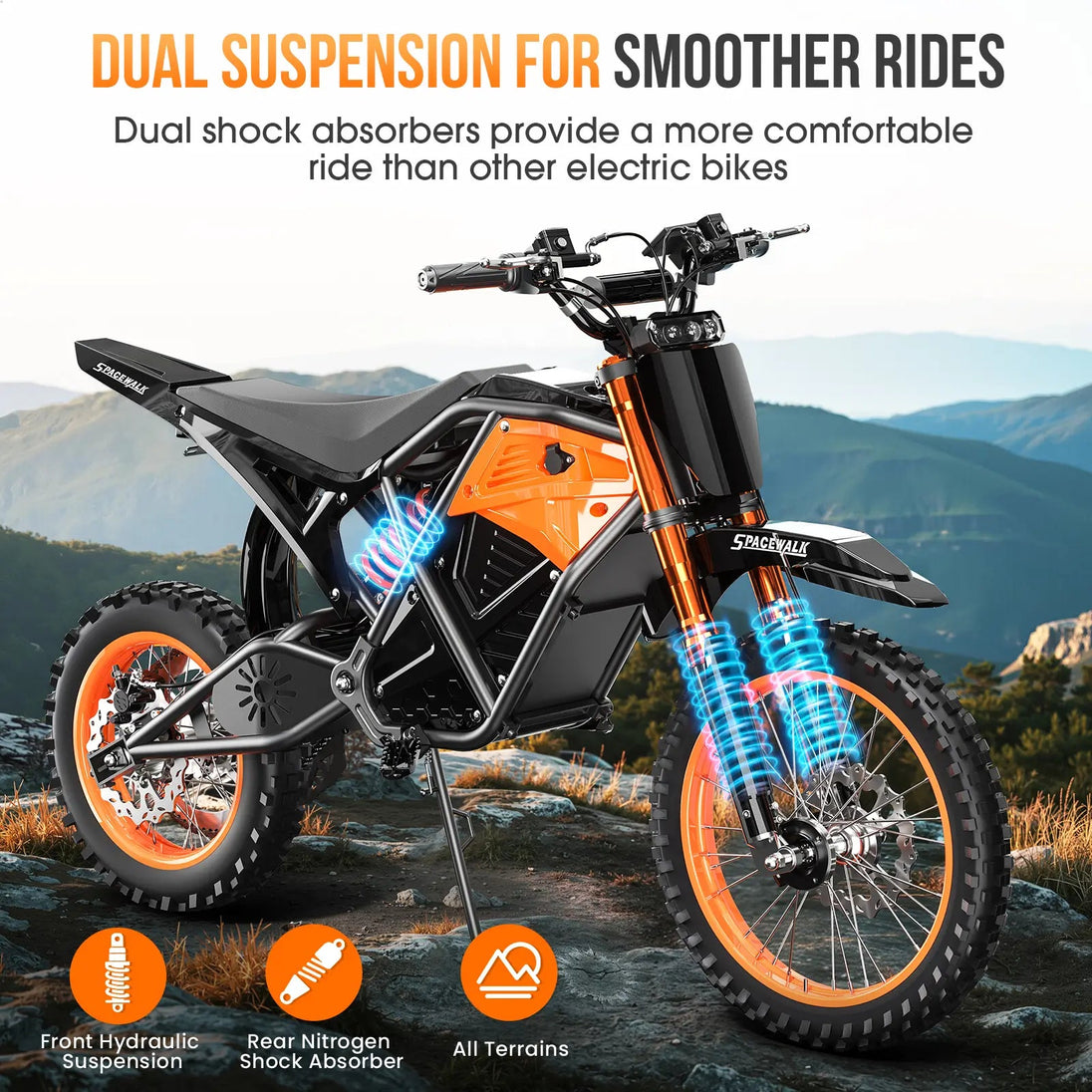Eilleo SpaceWalk X01 Electric Dirt Bike - Riding 5 Electric Bike
