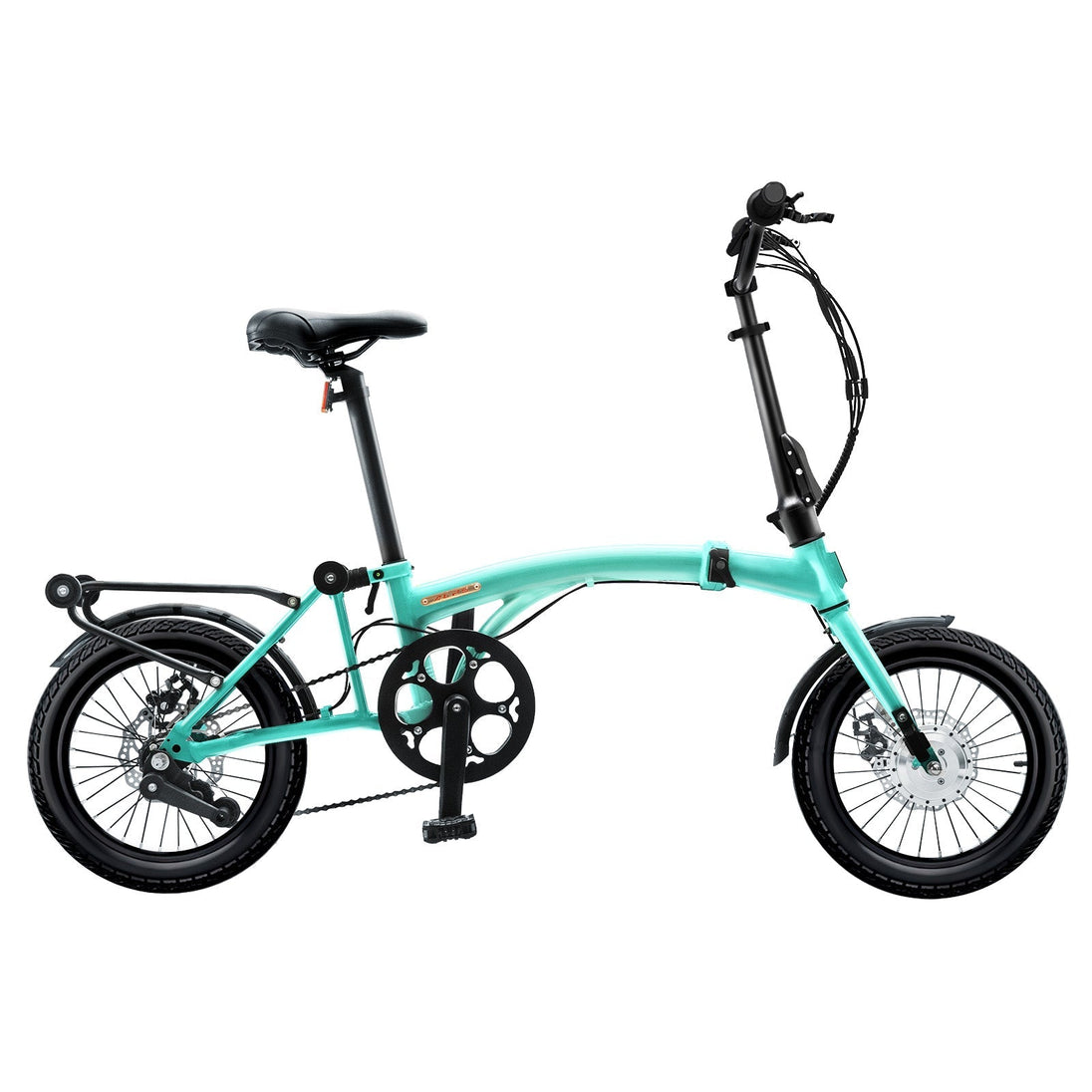 iGOGOMi ALPS 3 folding 3 - Speed Electric Bicycles (ice blue) - Riding 5 Electric Bike