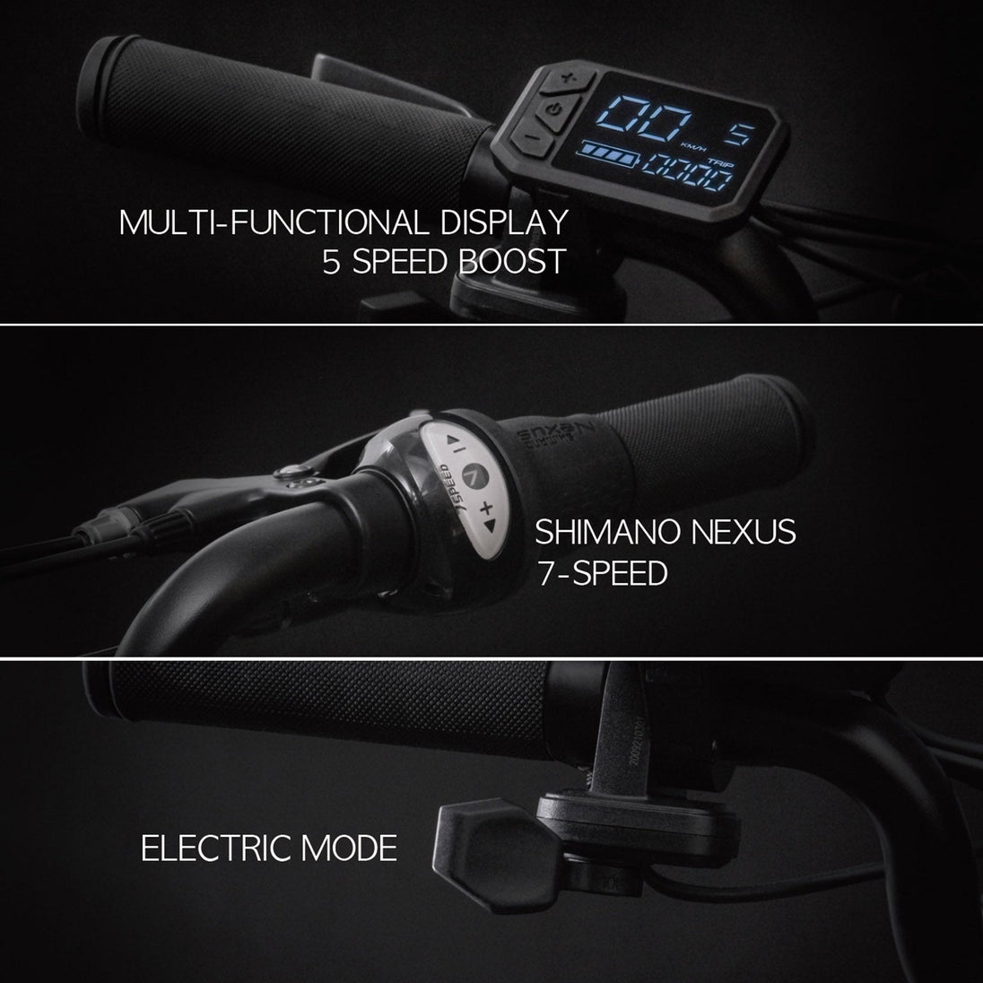 iGOGOMi ALPS 3 folding 3 - Speed Electric Bicycles (ice blue) - Riding 5 Electric Bike