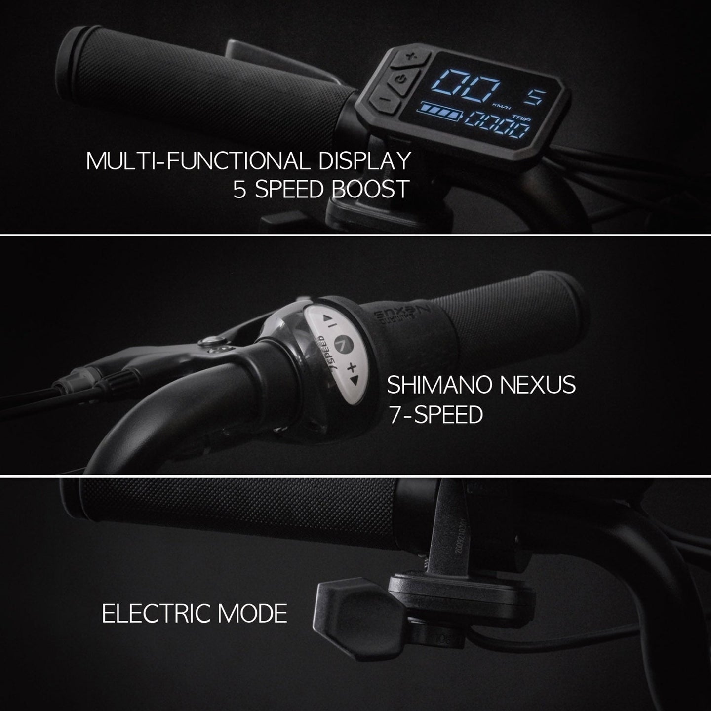 iGOGOMi ALPS 3 folding 3 - Speed Electric Bicycles (ice blue) - Riding 5 Electric Bike