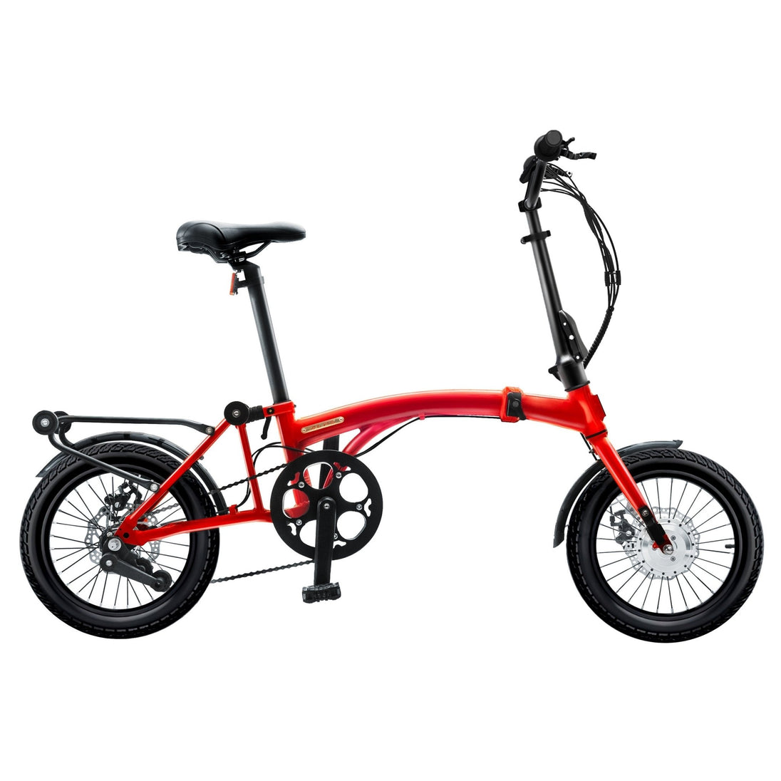 IGOGOMI ALPS 3 folding 3 - Speed Electric Bicycles (Red) - Riding 5 Electric Bike