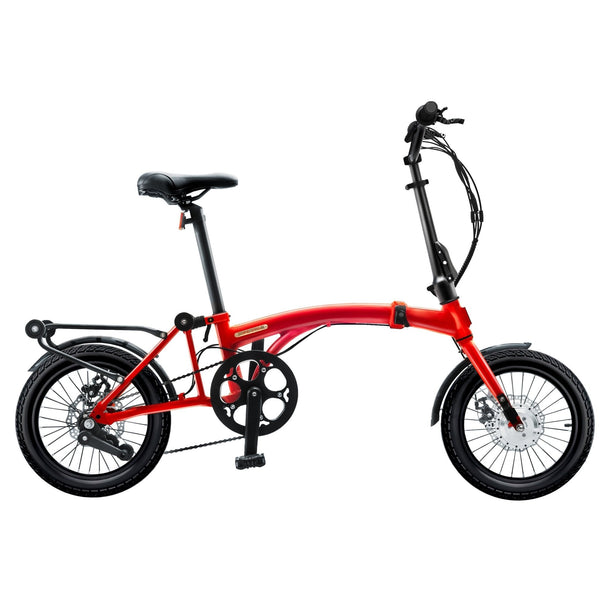 IGOGOMI ALPS 3 folding 3 - Speed Electric Bicycles (Red) - Riding 5 Electric Bike