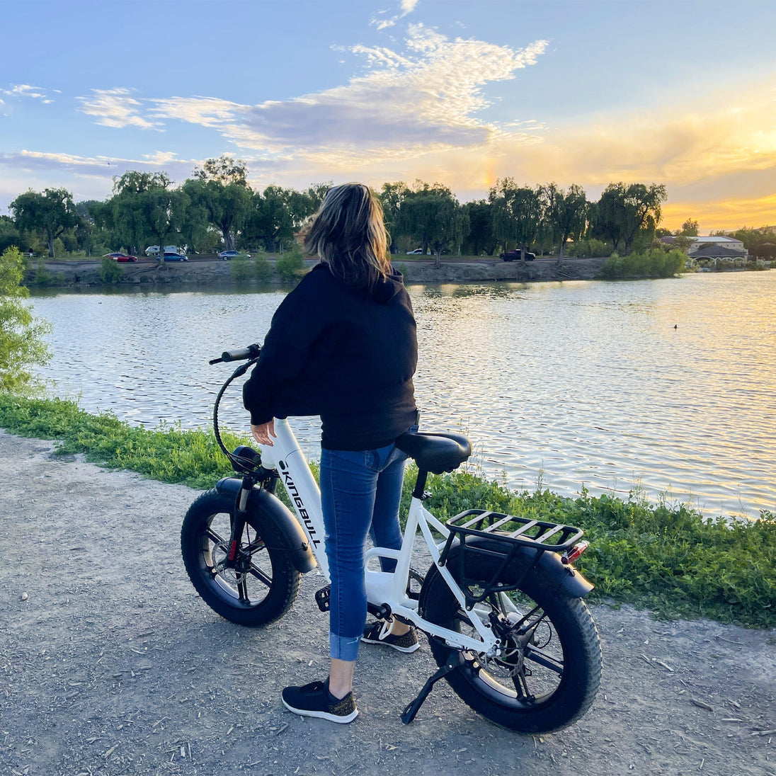 Kingbull Literider 2.0 | All Terrain Folding Electric Fat Bike - Riding 5 Electric Bike