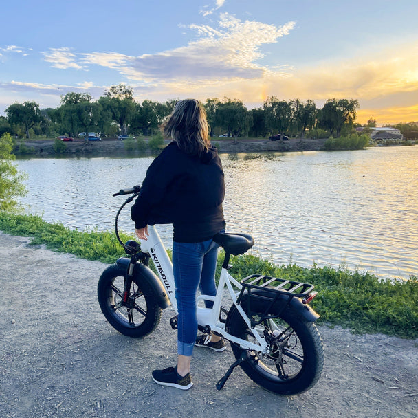 Kingbull Literider 2.0 | All Terrain Folding Electric Fat Bike - Riding 5 Electric Bike