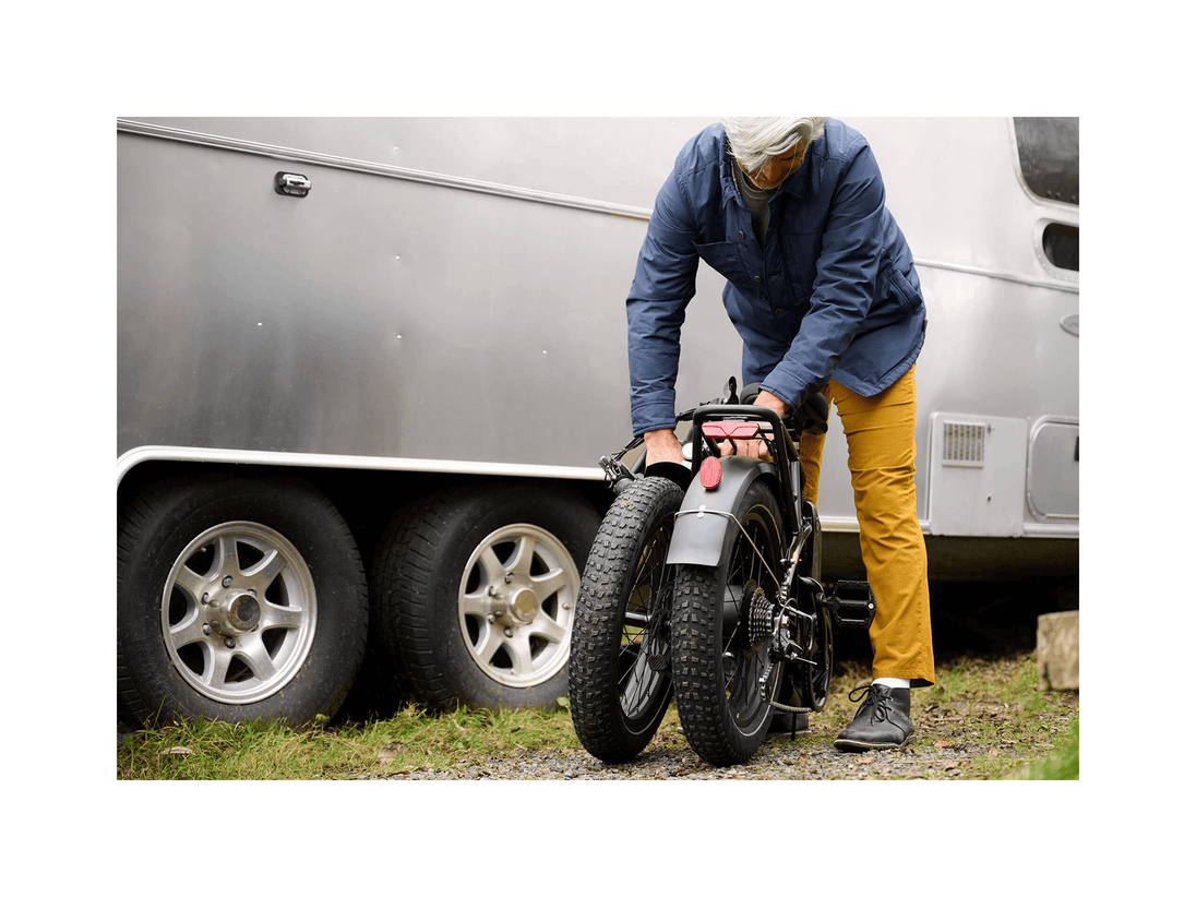 RadExpand™ 5 Electric Folding Bike - Riding 5 Electric Bike