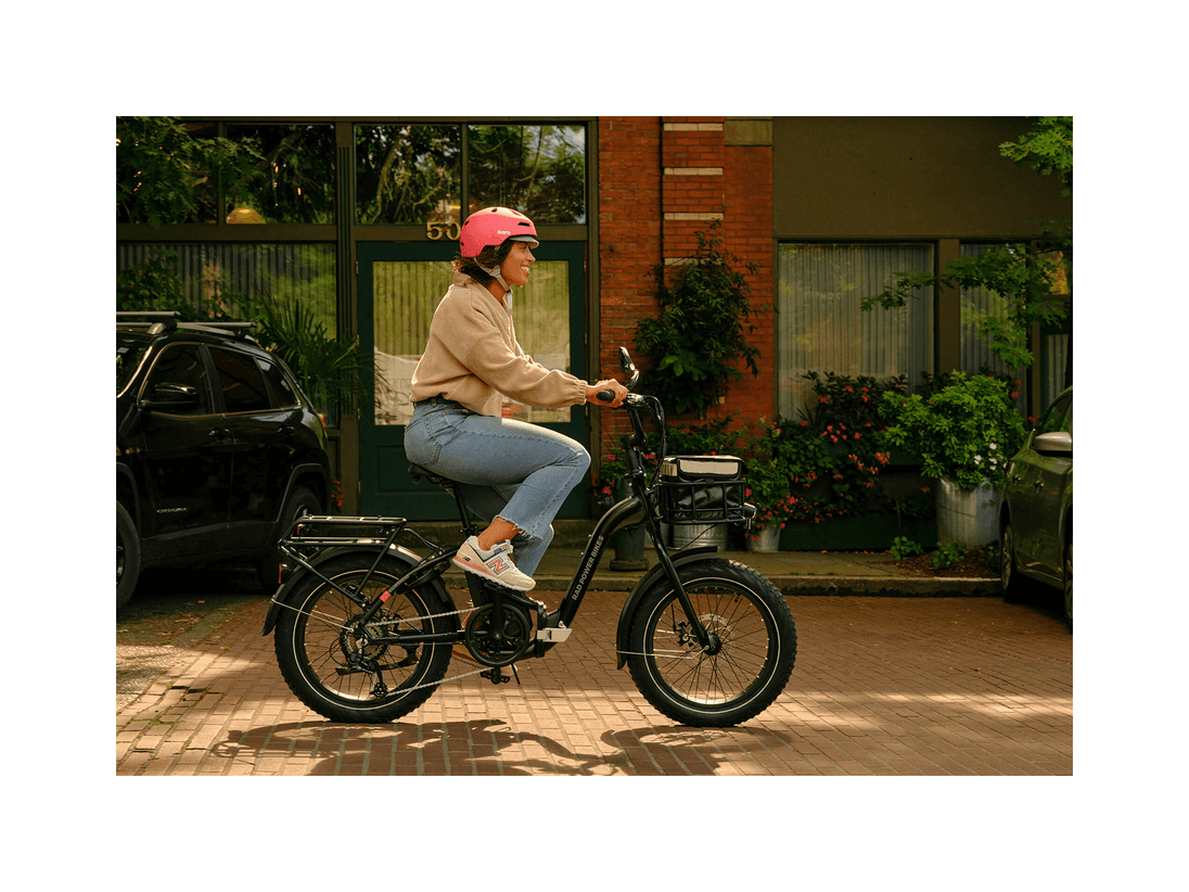 RadExpand™ 5 Electric Folding Bike - Riding 5 Electric Bike