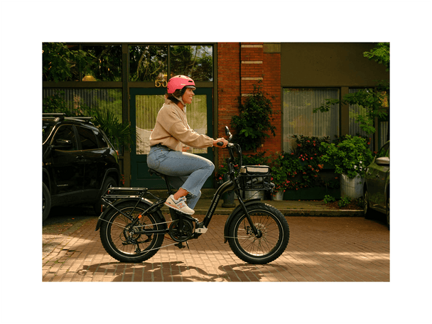 RadExpand™ 5 Electric Folding Bike - Riding 5 Electric Bike