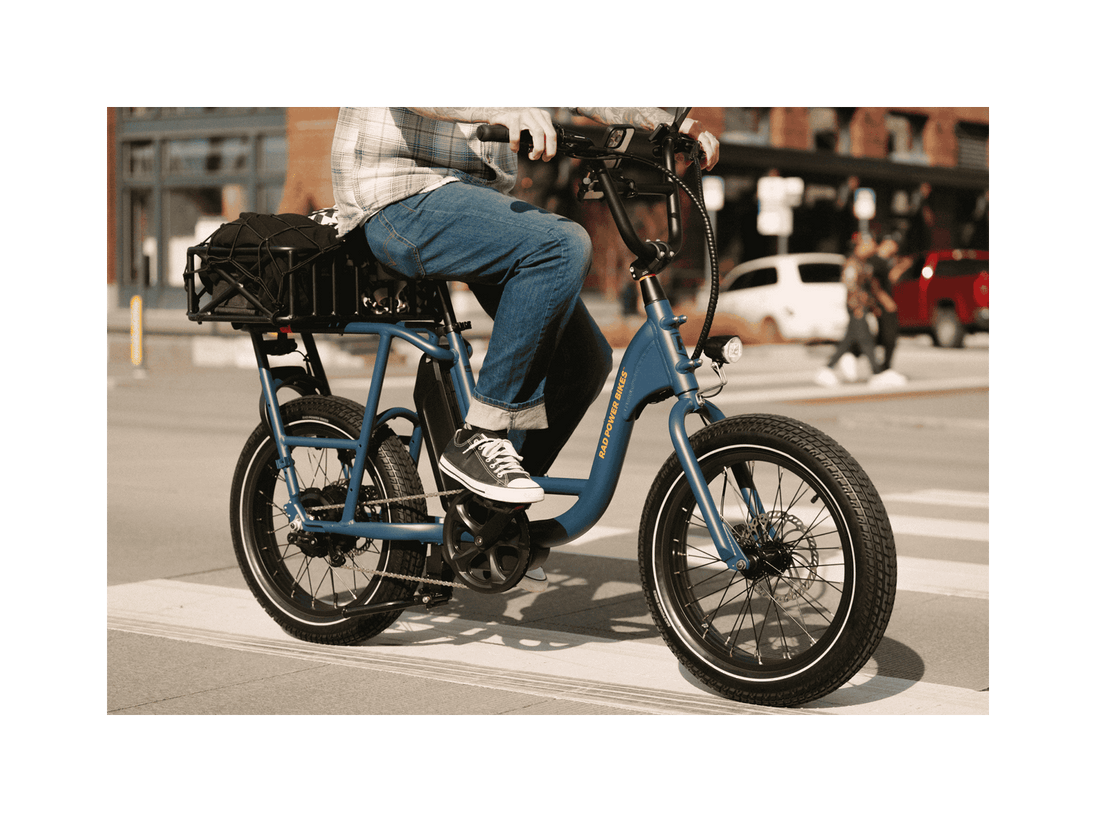 RadRunner™ Electric Cargo Utility Bike - Riding 5 Electric Bike