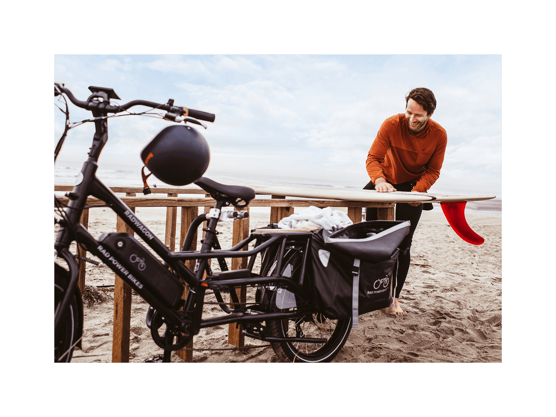 RadWagon™ 4 Electric Cargo Bike - Riding 5 Electric Bike