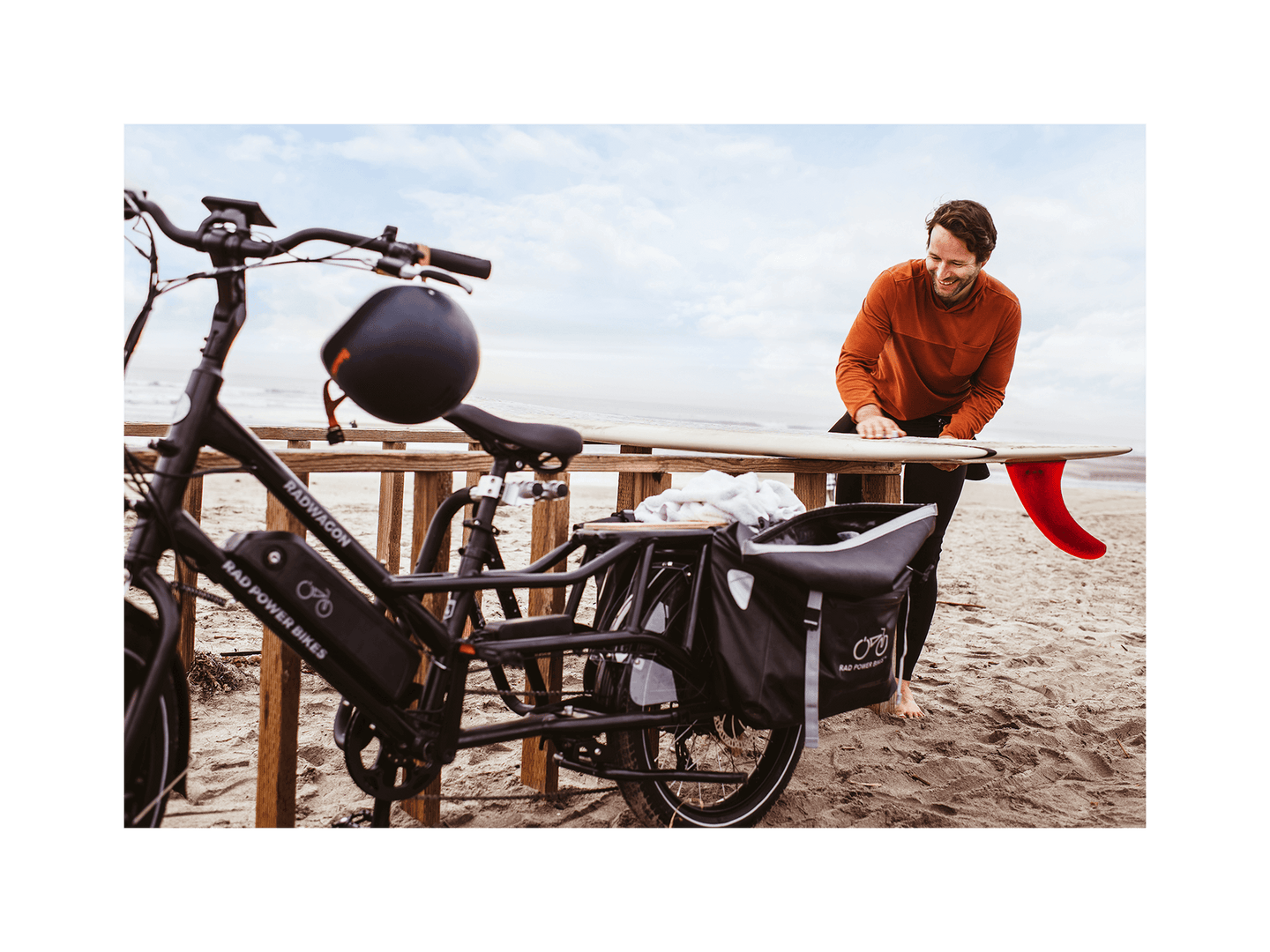 RadWagon™ 4 Electric Cargo Bike - Riding 5 Electric Bike