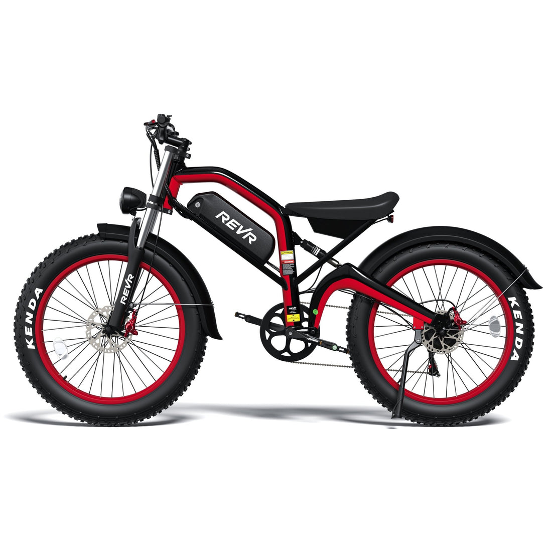 REVR TA7e Off - Road Electric Bike for Adults Black + Red - Riding 5 Electric Bike
