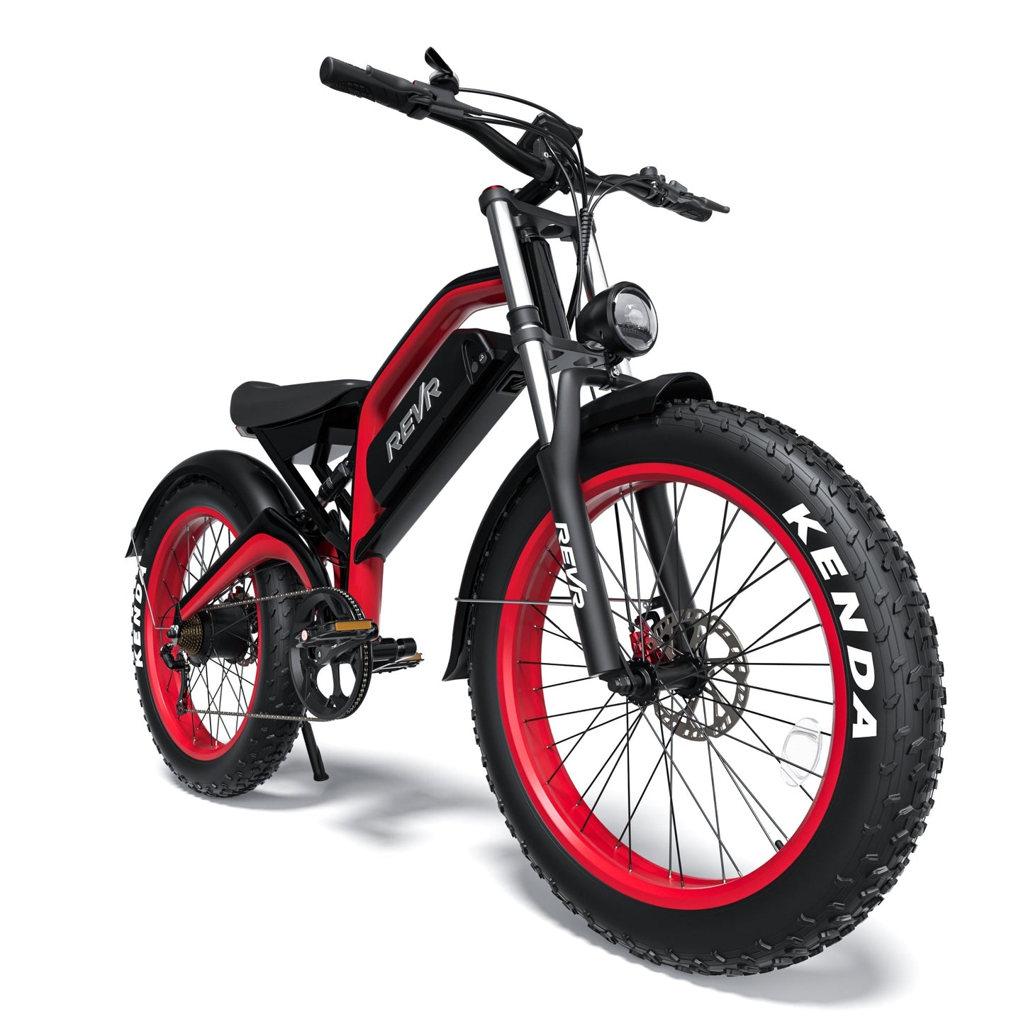 REVR TA7e Off - Road Electric Bike for Adults Black + Red - Riding 5 Electric Bike