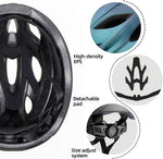 ROCKBROS Lightweight Cycling Helmet with Removable Goggles Sun Visor - Riding 5 Electric Bike