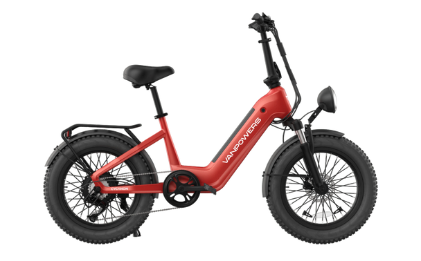 vanpowers Cycanon Fat Tire E - Bike - Riding 5 Electric Bike