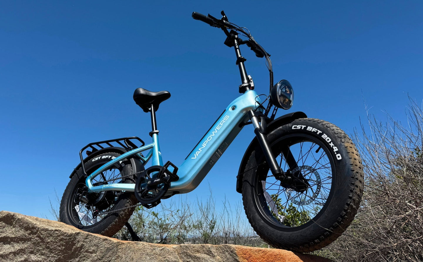 vanpowers Cycanon Fat Tire E - Bike - Riding 5 Electric Bike