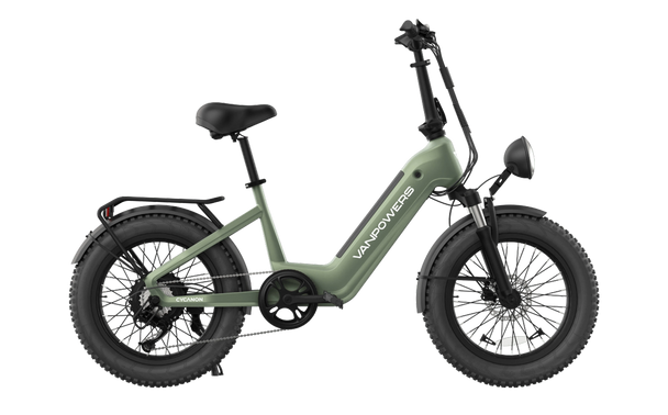 vanpowers Cycanon Fat Tire E - Bike - Riding 5 Electric Bike