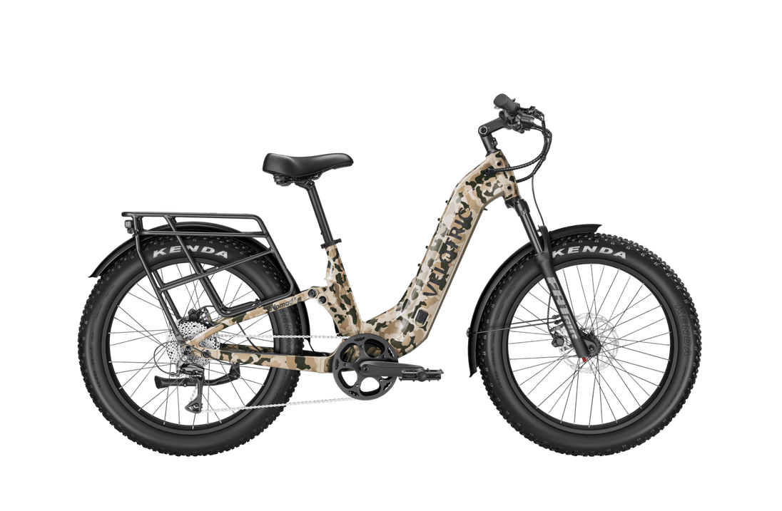 Velotric Nomad 2X Full Suspension Fat Tire Ebike - Riding 5 Electric Bike