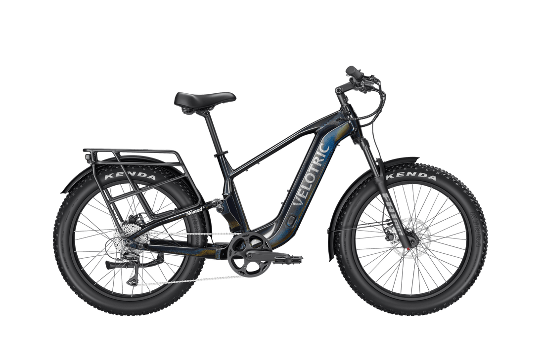 Velotric Nomad 2X Full Suspension Fat Tire Ebike - Riding 5 Electric Bike