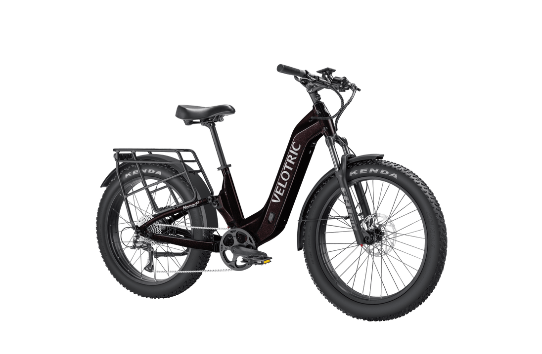 Velotric Nomad 2X Full Suspension Fat Tire Ebike - Riding 5 Electric Bike