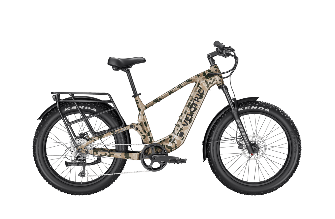 Velotric Nomad 2X Full Suspension Fat Tire Ebike - Riding 5 Electric Bike